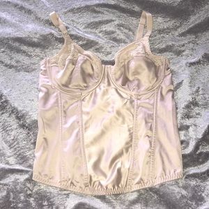 Satin & Lace Bustier Top